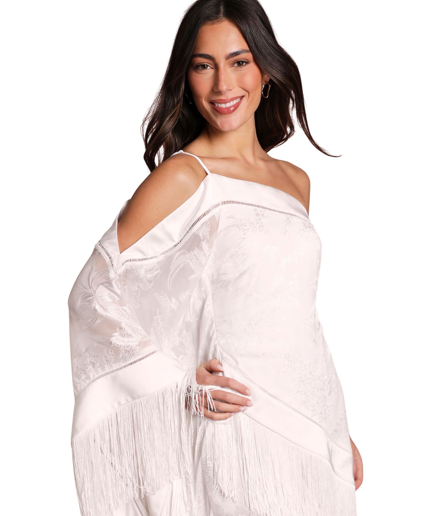 Women's Asymmetric Fringe One-Shoulder Dress