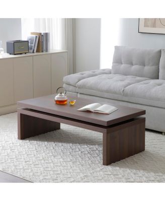  Mid-Century Modern Solid Firwood Coffee Table