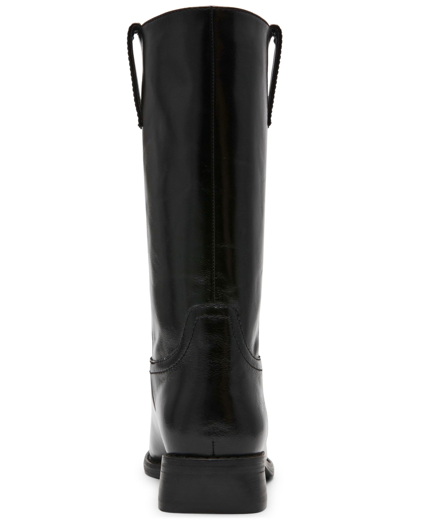Женские ботинки Steve Madden Primo Mid-Shaft Engineer, цвет: Чёрный блестящий — фото 3