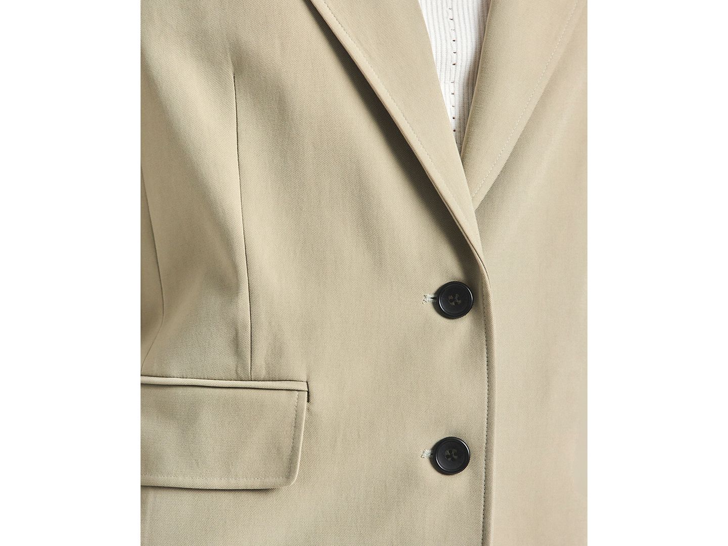 Женский пиджак Derek Lam 10 Crosby Poppy Notch Lapel Collar Blazer, цвет: Серебряный шалфейный — фото 3