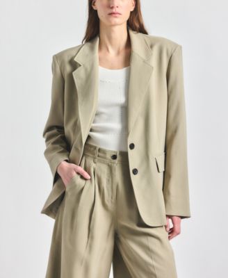 Women's Poppy Notch Lapel Collar Blazer