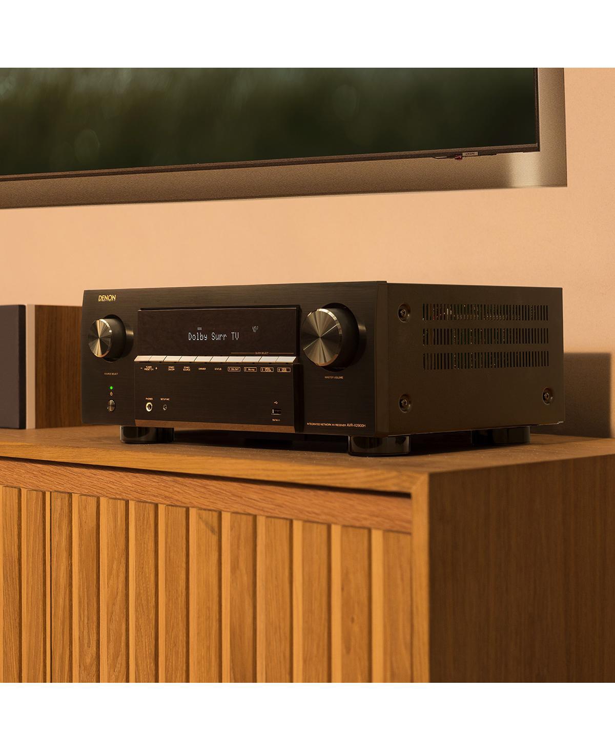 Denon Avr-X2900H 7.2 Ch 95W 8K Av Receiver Powered by Heos with Dolby Atmos