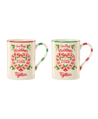 Holiday First Christmas Together Mugs, Set of 2