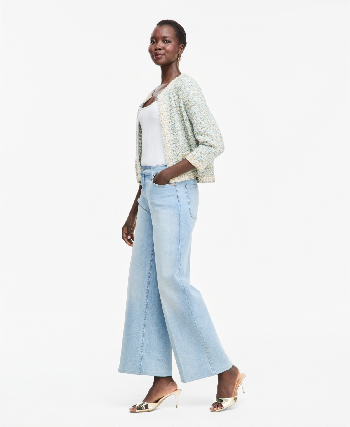 I.n.c. International Concepts Women's High-Rise Wide-Leg Jeans