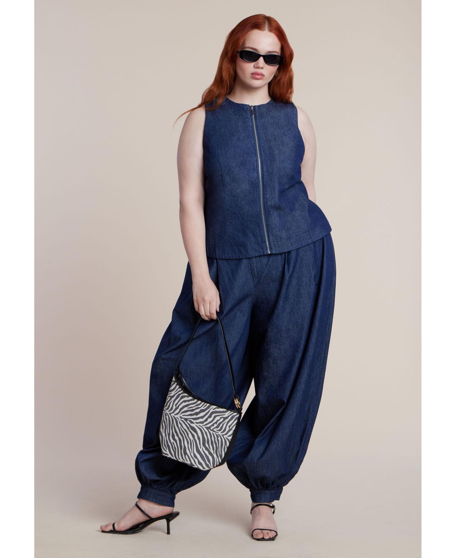 Women's High Rise Balloon Chambray