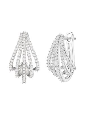 Diamond Earrings (3/4 ct. t.w.) in Sterling Silver