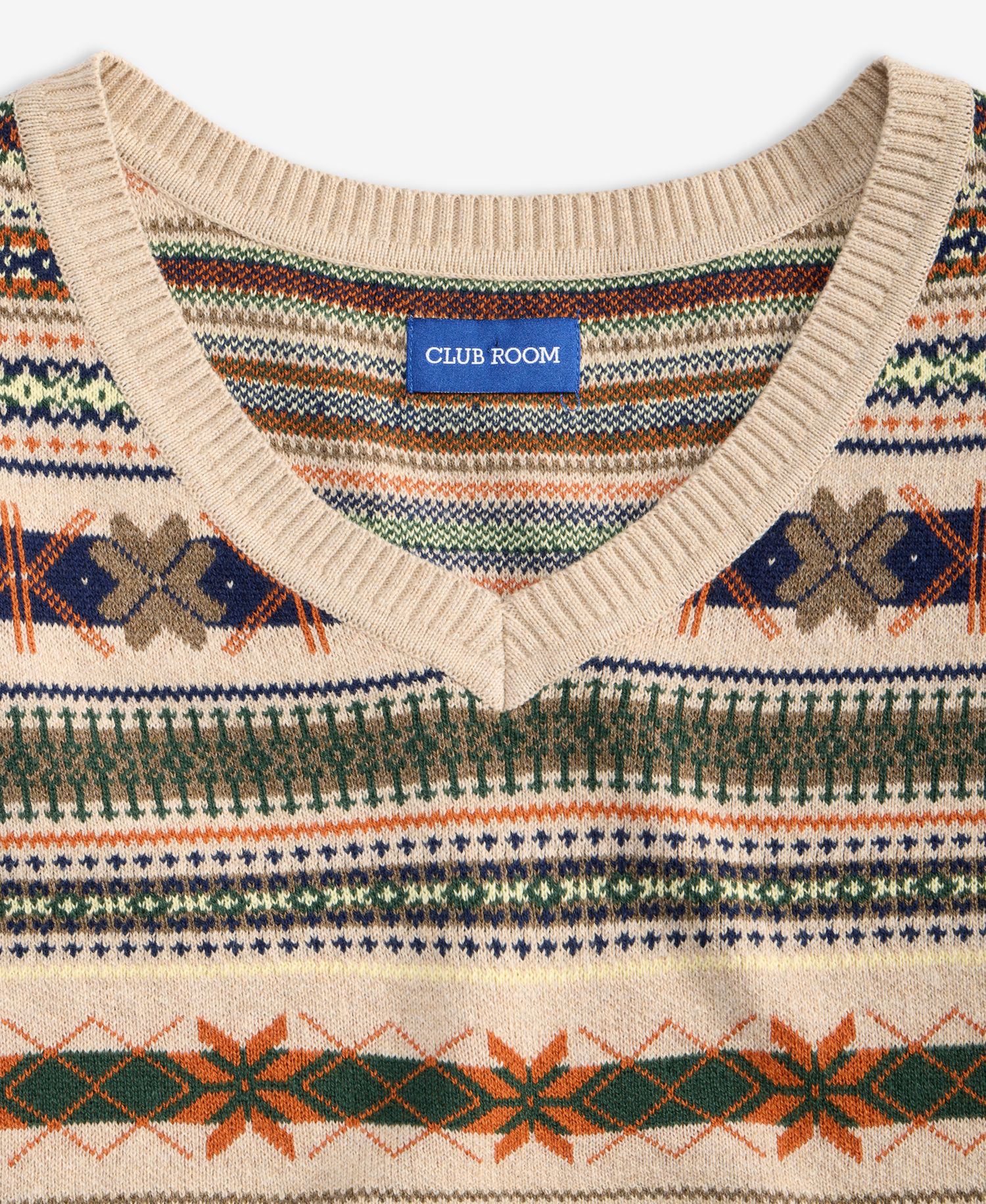 Men's Cotton Fair Isle Sweater Vest, Macy's Exclusive