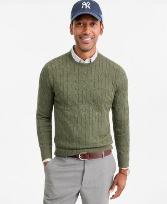 Men's Cable-Knit Crewneck Sweater, Macy's Exclusive
