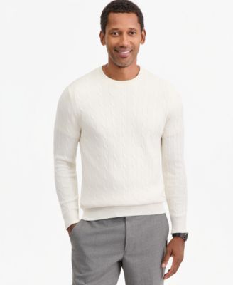 Men's Cable-Knit Crewneck Sweater, Macy's Exclusive