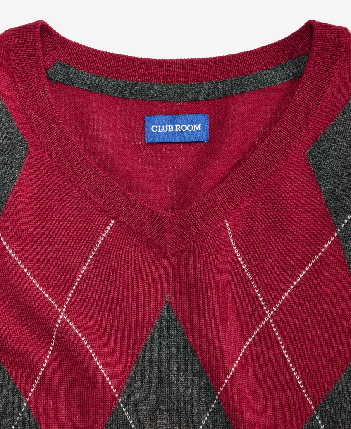 Club Room Men's Argyle V-Neck Sweater, Macy's Exclusive