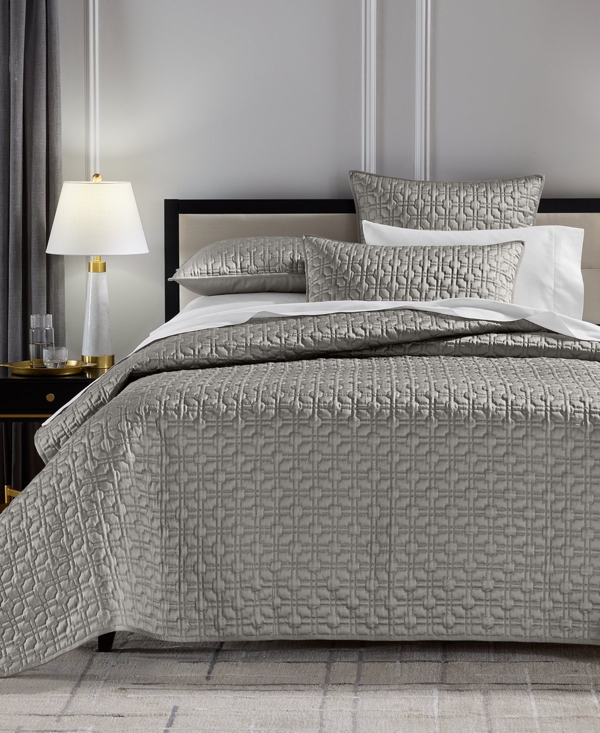 Hotel Collection Porto Quilted Coverlet Set, Full/Queen, Macy's Exclusive