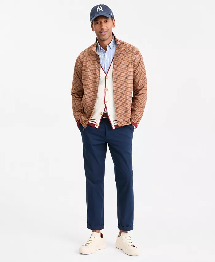 Men's Plaid Harrington Jacket - thumbnail 4