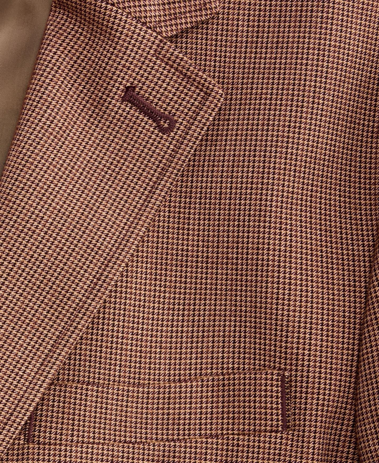 Мужской пиджак Club Room Regular-Fit Houndstooth Notch-Lapel Blazer, цвет: Canyon Tra — фото 5