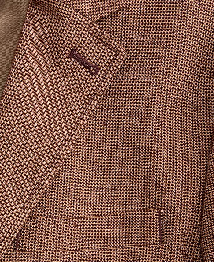 Men's Regular-Fit Houndstooth Notch-Lapel Blazer - thumbnail 5