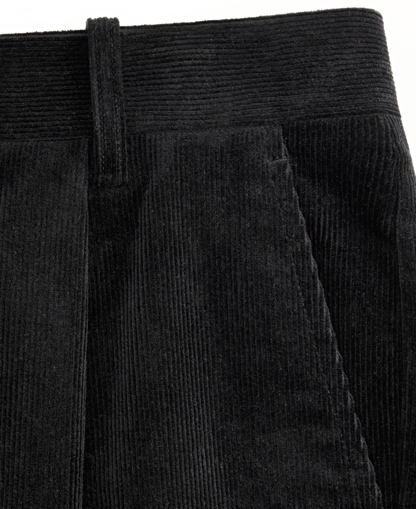 Мужские брюки Club Room Pleated Corded, цвет: Глубокий чёрный — фото 5