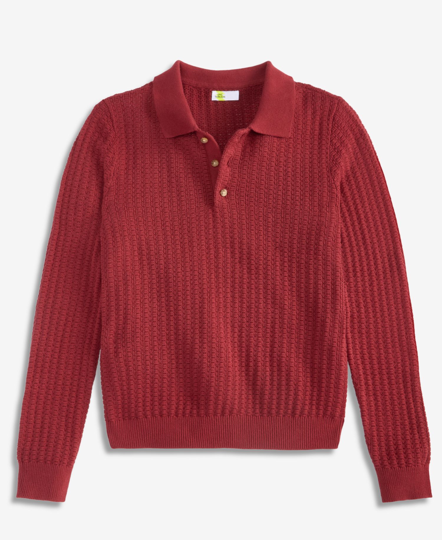 Boys' XS-XL Long-Sleeve Woven Polo Shirt