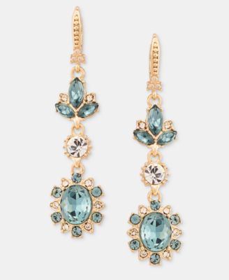 Stone Double Drop Earrings