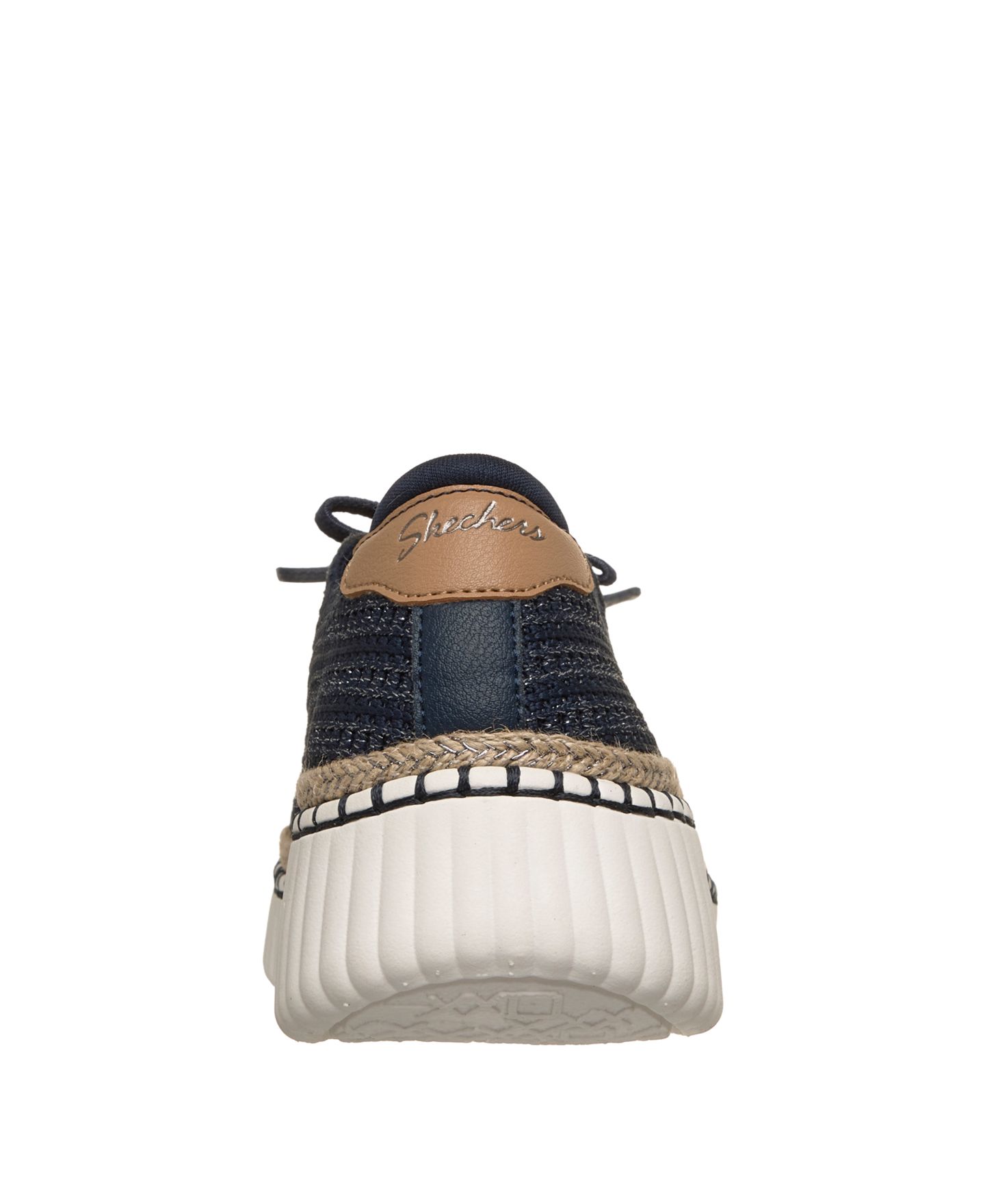 Женские кроссовки Skechers Wilshire Blvd - Passion Play Lifestyle, цвет: Тёмно-синий / Серебристый — фото 4