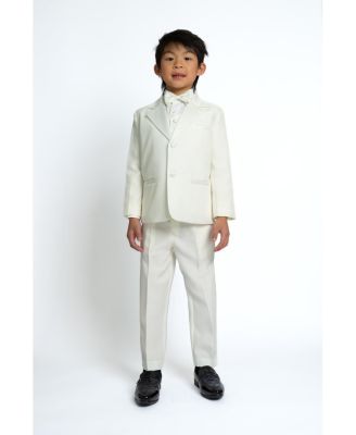 Toddler Boys Bond 5-Piece Shirt, Bowtie, Jacket, Vest and Pants Tuxedo Set