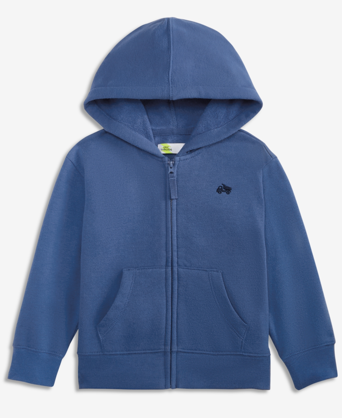 Epic Threads Toddler Boys' 12M-5T Fleece Icon Zip-Up Hoodie, Macy's Exclusive