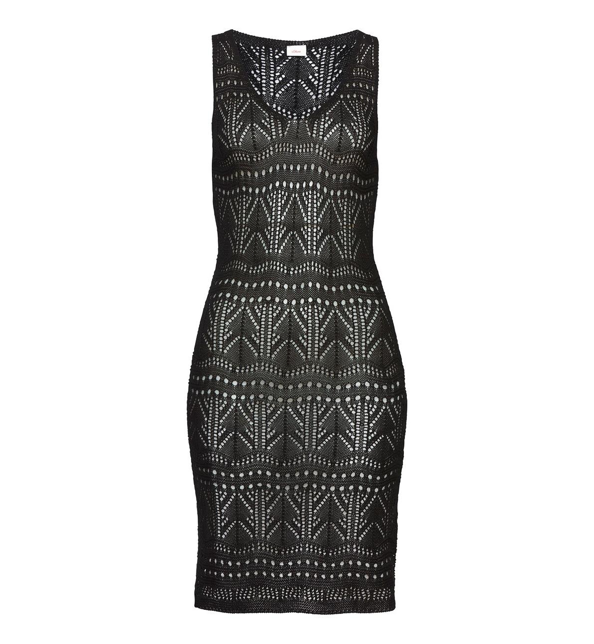 Lascana Women's Crochet Short Dress Cover up Beach