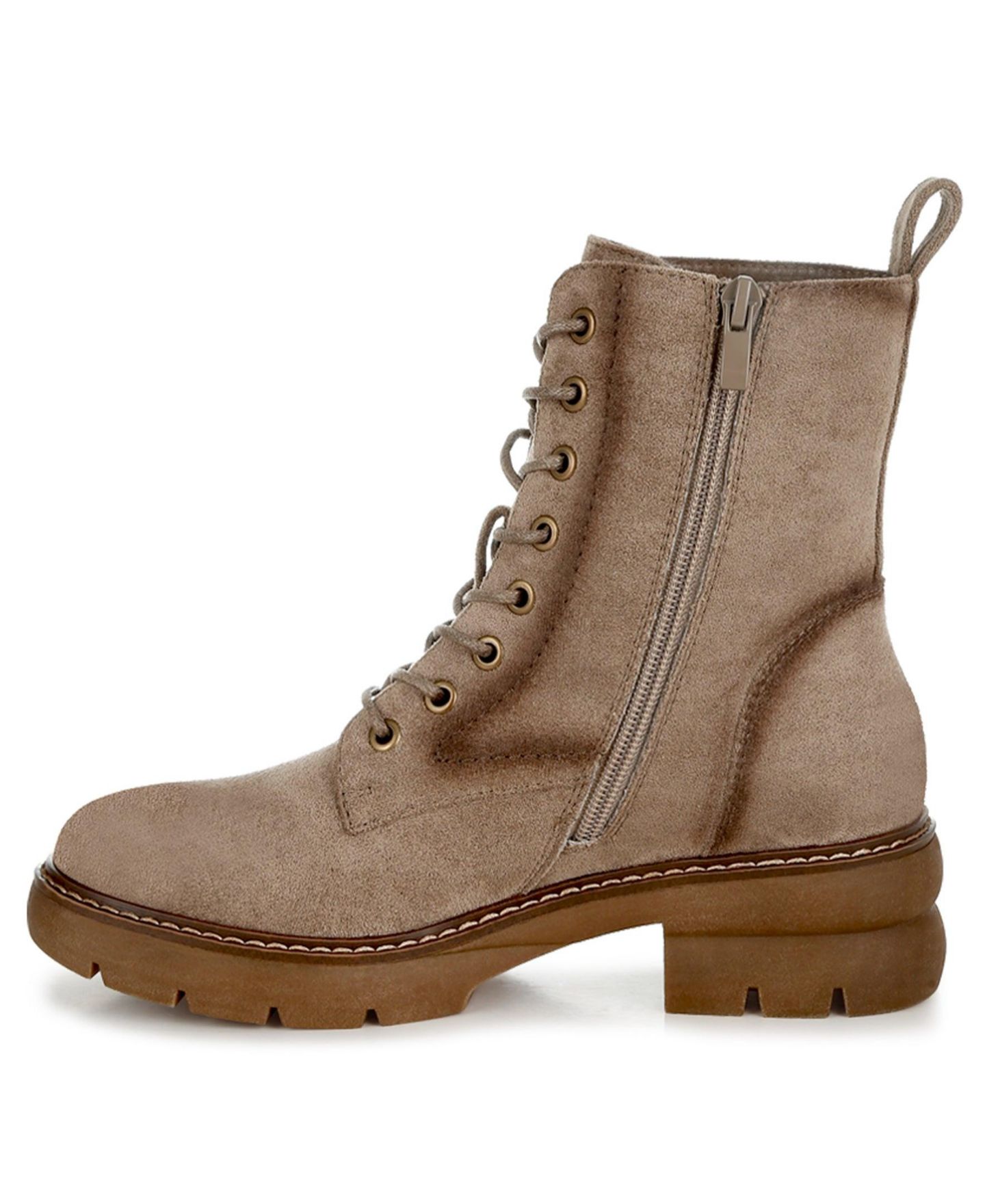 Женские ботинки London Rag Azalea Lace Up High Ankle, цвет: Бежевый / Хаки — фото 9