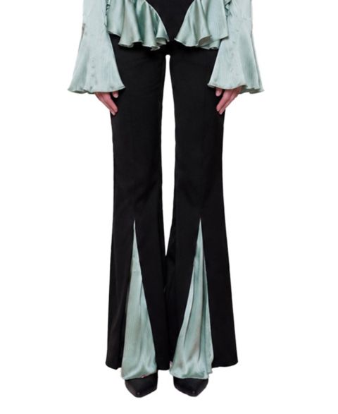 Женские брюки PCFG The Party Edit Contrast Chiffon Detail, цвет: Коричневый