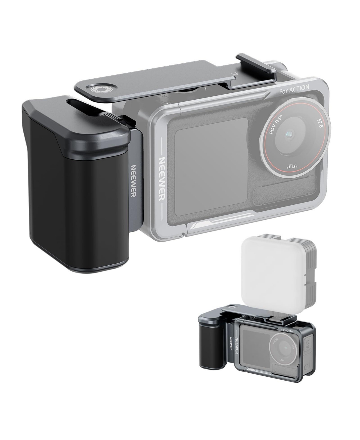 Neewer AC034 Camera Mounting Accessory for select Dji Osmo Action models - Grey