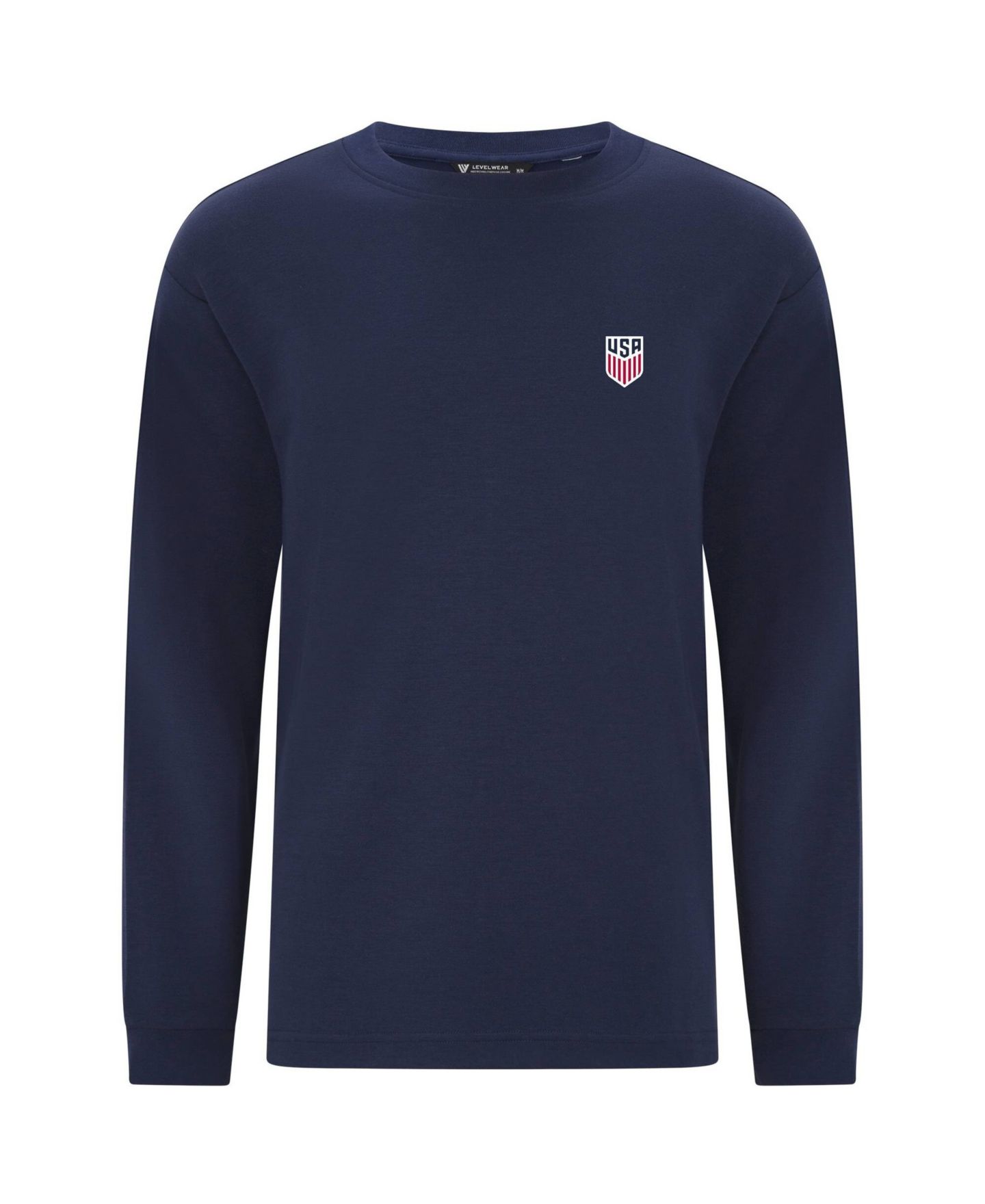 Мужская футболка LevelWear Navy Usmnt Luxe Signature Long Sleeve — фото 1