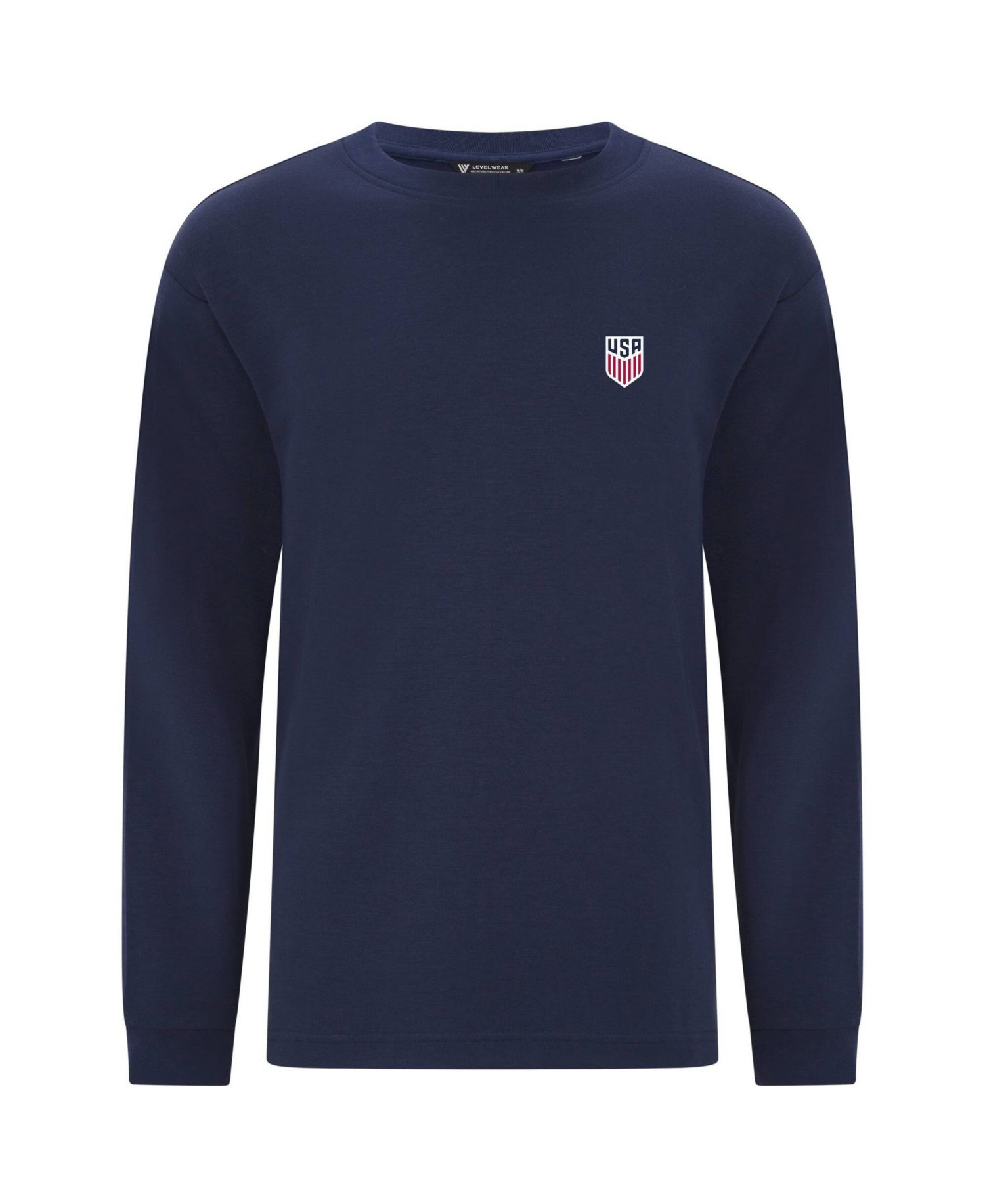 Men's Navy USMNT Luxe Signature Long Sleeve T-Shirt