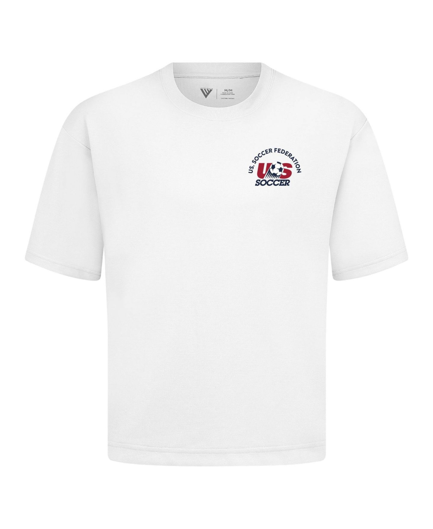 Мужская футболка LevelWear White Usmnt Luxe Signature Knit Transit — фото 2