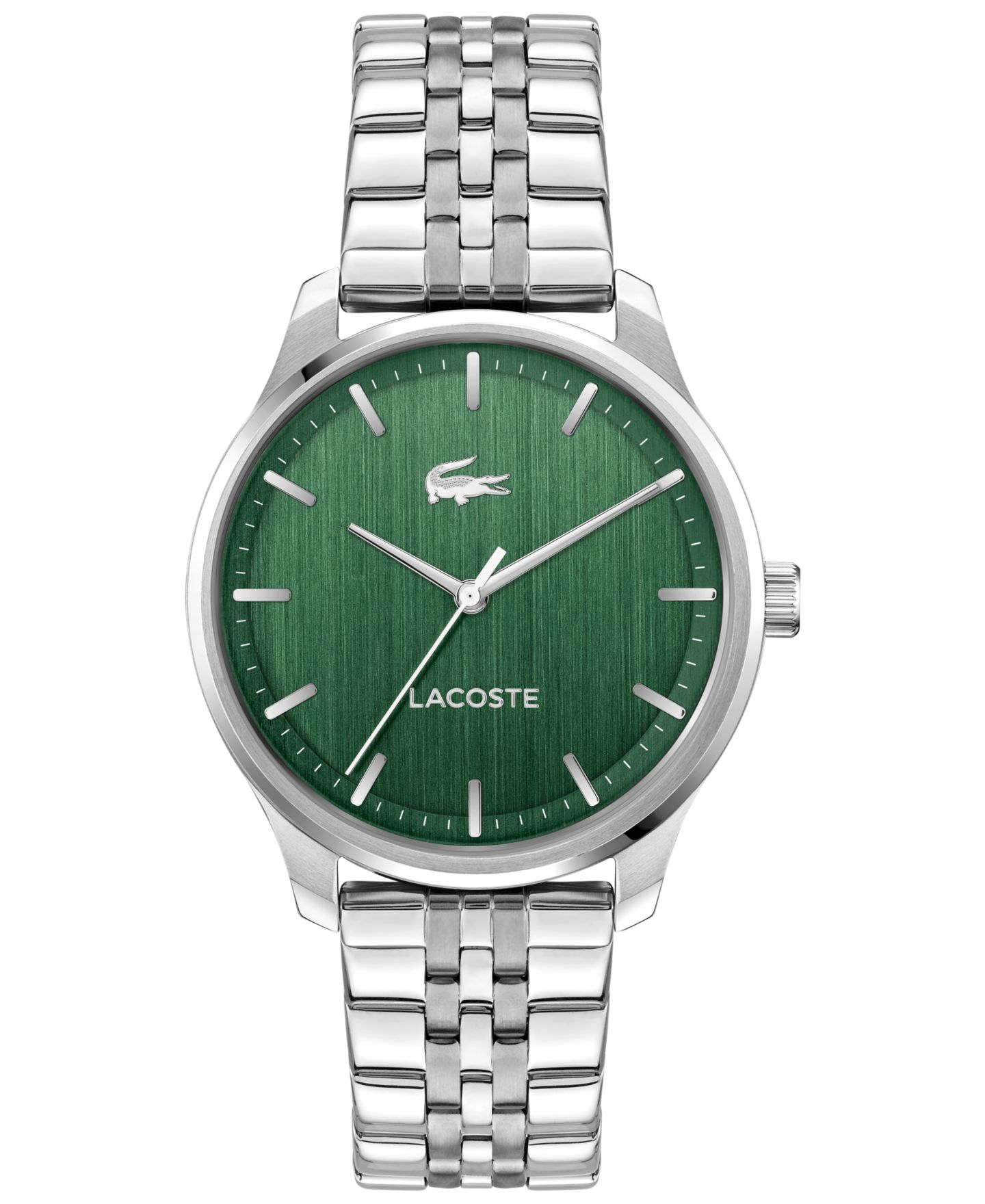 Мужские часы Lacoste Quartz Gift Set Silver-Tone Stainless Steel Bracelet Watch 42mm — фото 2