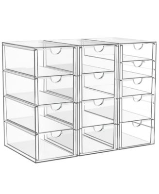 Makeup Organizer 13 Drawers Bathroom Desk Storage 3 Pack