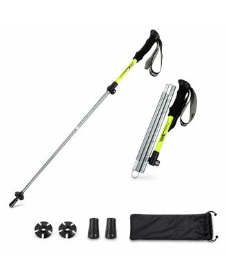 Collapsible Trekking Poles 110cm - Lightweight Folding Hiking Poles