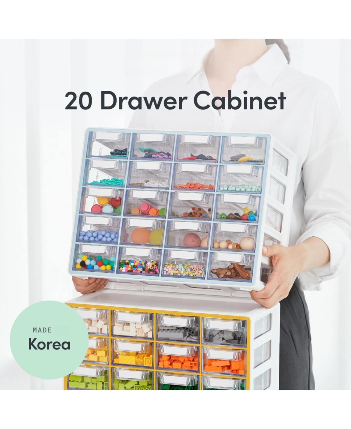 Xdovet Drawer Cabinet Stackable Organizer Hardware Beads Bricks Office Craft