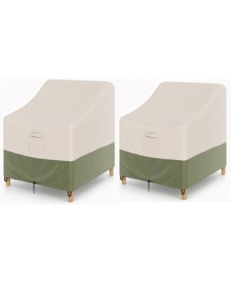 2 Packs Waterproof Outdoor Patio Chair Cover, Wicker Swivel Chair Cover for Garden, Lawn, Backyard