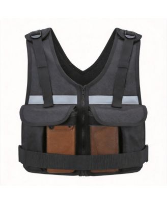 2-16 Lbs Weighted Vest Adjustable Zip Reflective Pockets Fitness