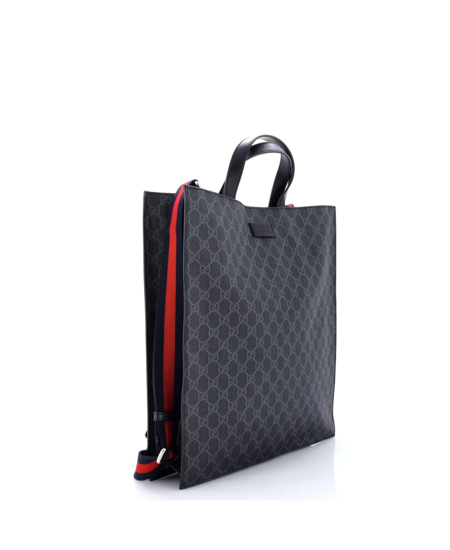 Tall Convertible Soft Open Tote GG Coated Canvas