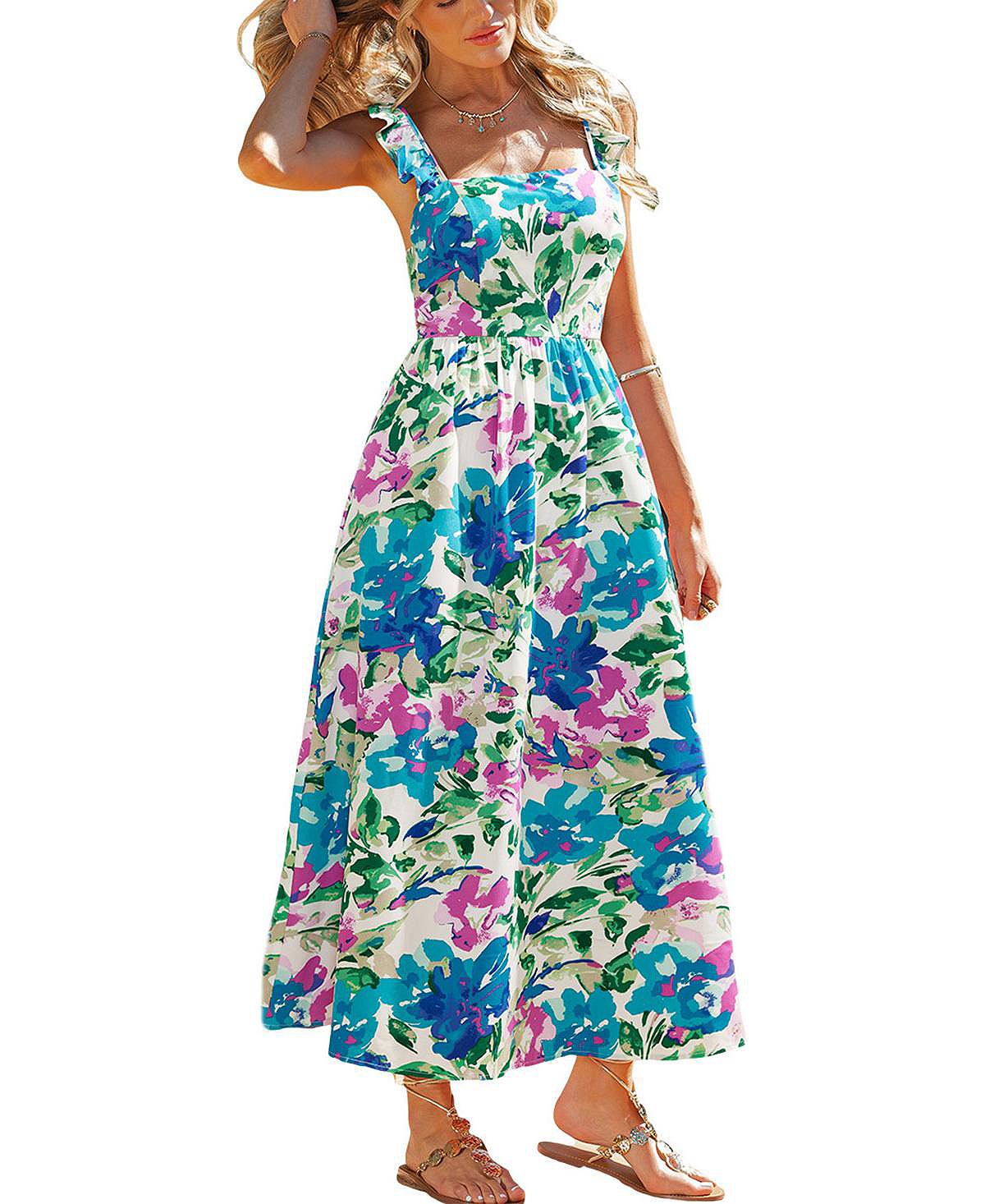 Cupshe Women's Sun Petal Floral Maxi Beach Dress view 1 — MAYCSS fashion products