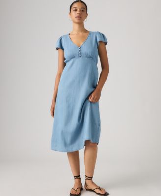 lilith midi dress THE LILITH RED STRIPE TANK MIDI DRESS Small