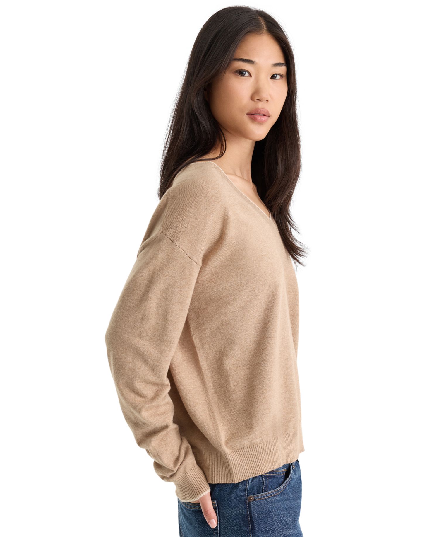 Women's Cozy V-Neck Pull-On Sweater