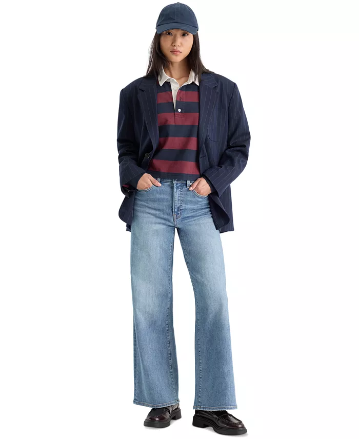 Women's High-Rise Palazzo Ankle Jeans - thumbnail 2