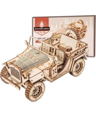 3D Wooden Puzzle for Adults-Mechanical Car Model Kits-Brain Teaser Puzzles-Vehicle Building Kits-Unique Gift for Kids on Birthday Day