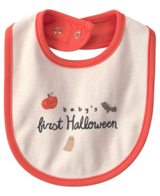 Baby Boys' and Baby Girls' First Halloween Bib