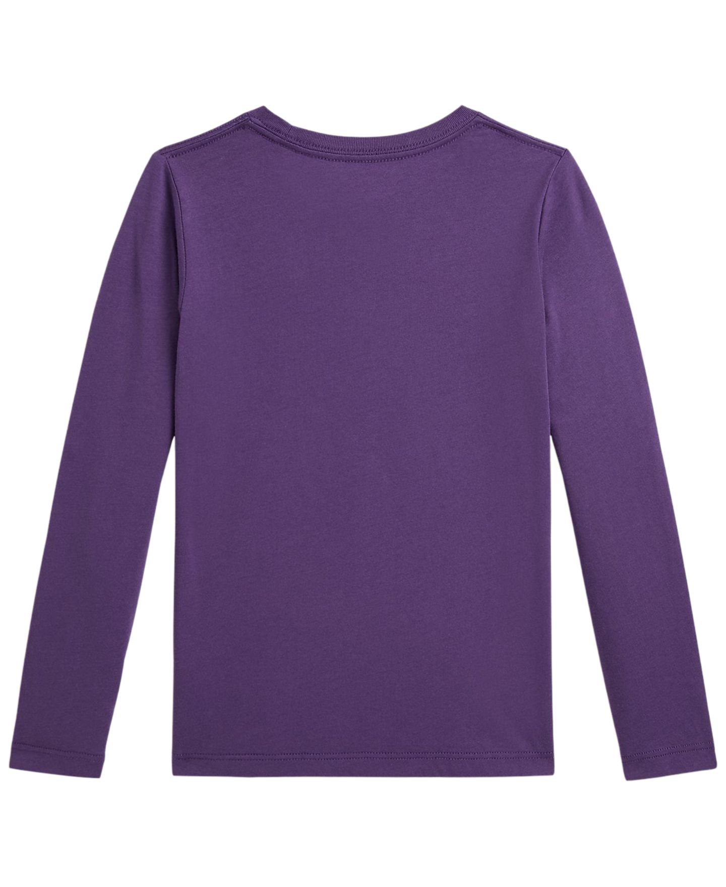 Футболка Polo Ralph Lauren Polo Bear Long-Sleeve T-Shirt для девочек, цвет: Фиолетовый — фото 2