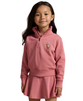 Girls' 2T-6X Quarter-Zip Long-Sleeve Sweatshirt