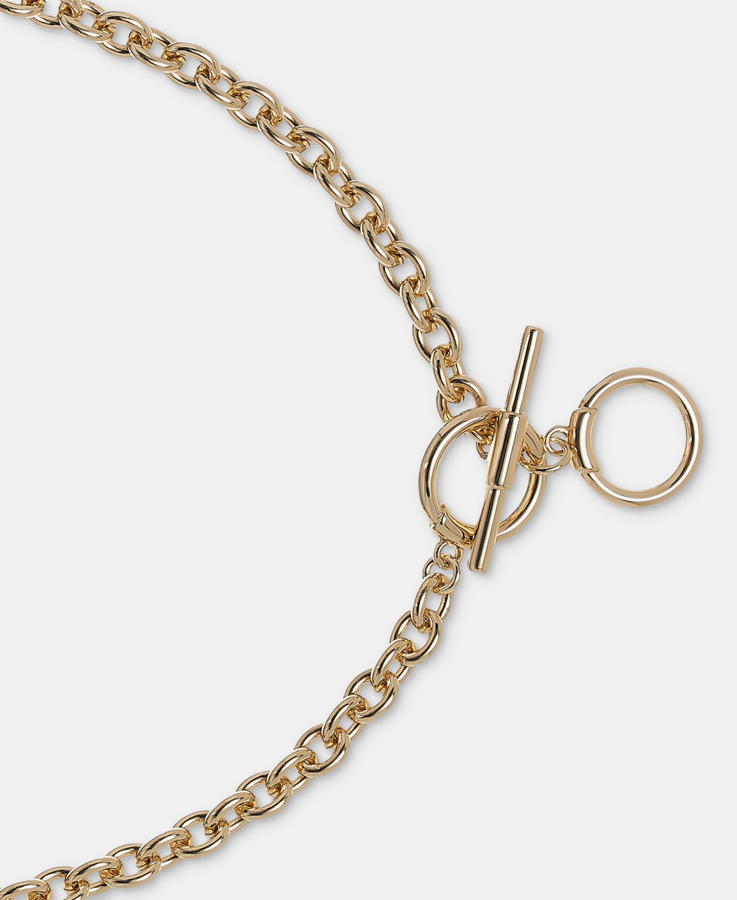 Logo Charm Lariat Necklace, 16"