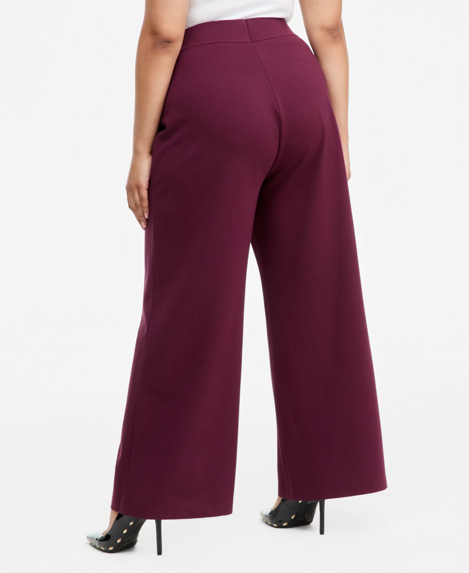 Plus Size High-Rise Pull-On Pants