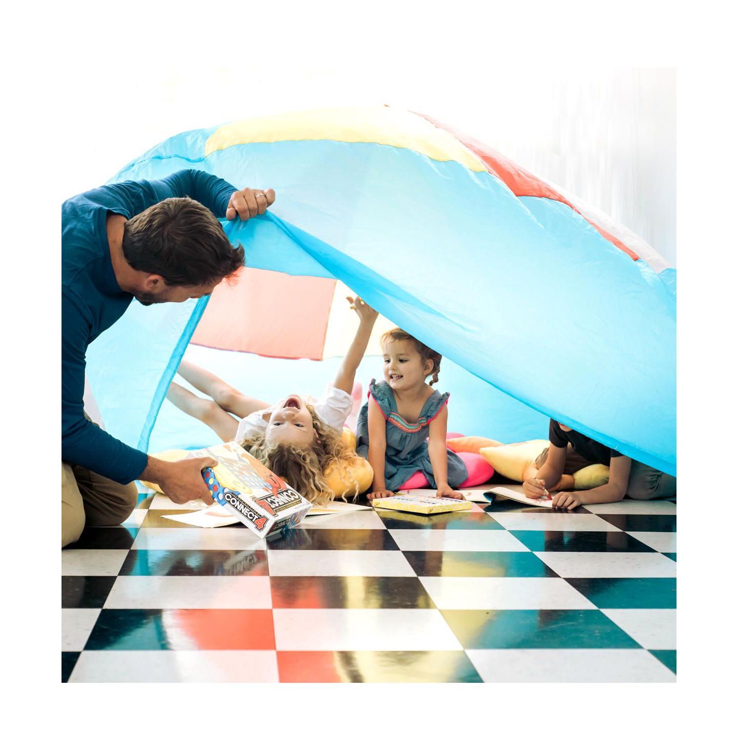 Детская игрушка AirFort Inflatable Fort for Kids, Builds in 30 Sec, Play Tent Age 3+, цвет: Синий — фото 5