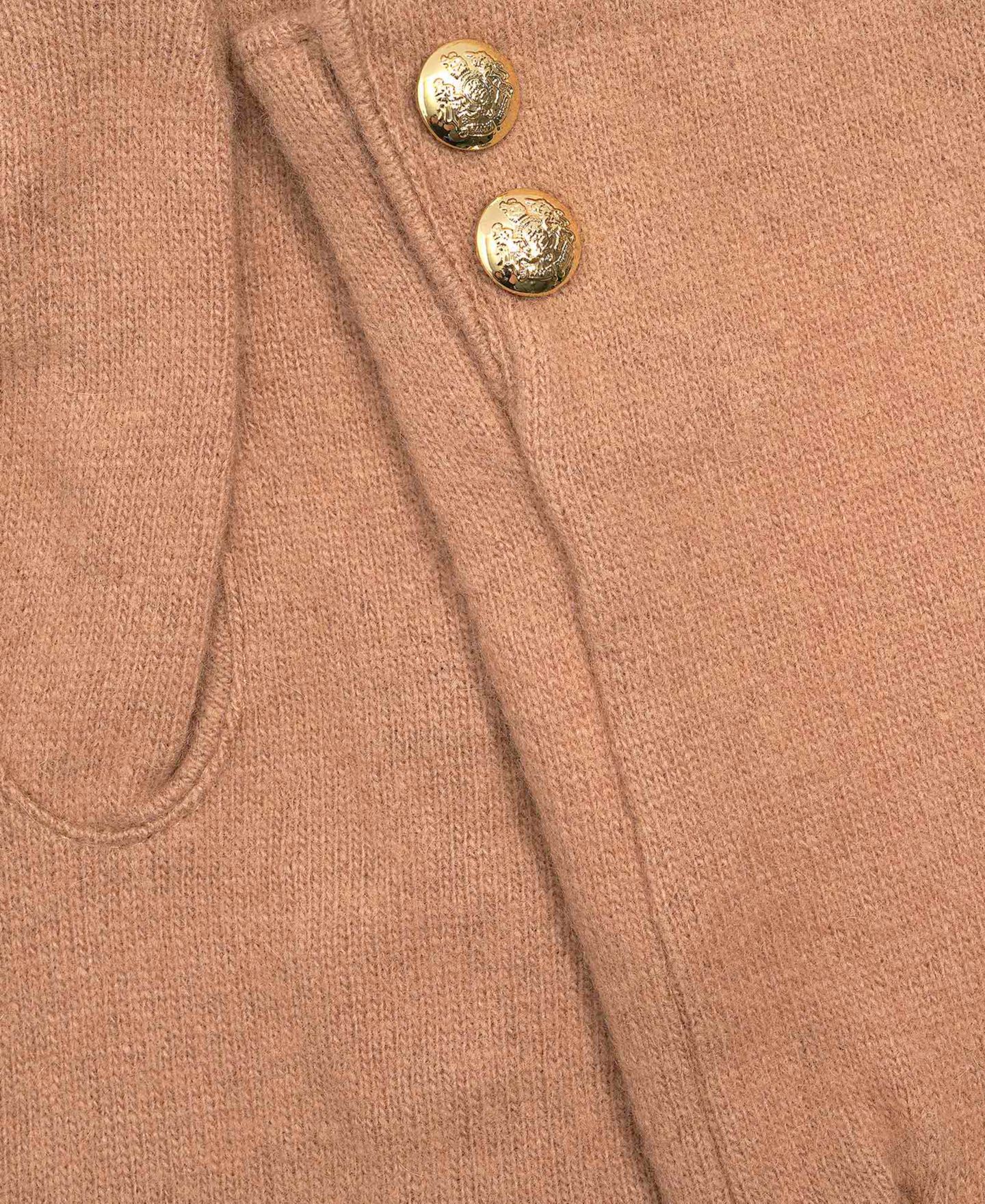 Женские перчатки Lauren Ralph Lauren Two Button Cashmere Blend Touch Gloves, цвет: 621 Красный — фото 10
